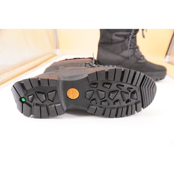 Timberland Jenness Pull-On Waterproof Snow Boot size 8 Black Women New Faux Fur - Picture 3 of 10